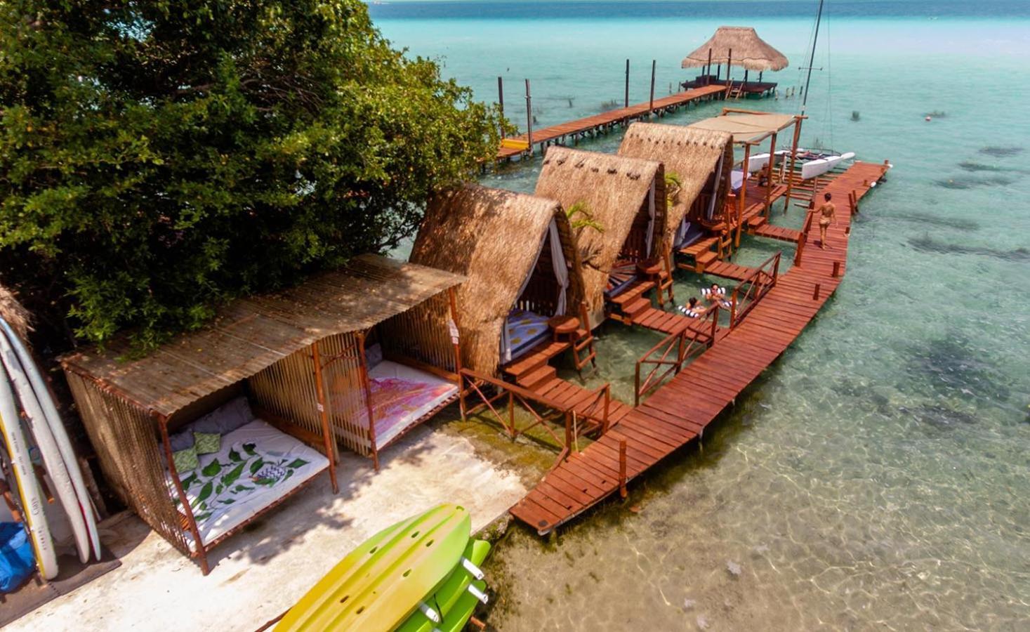 El Buho Lagoon Бакалар Екстериор снимка