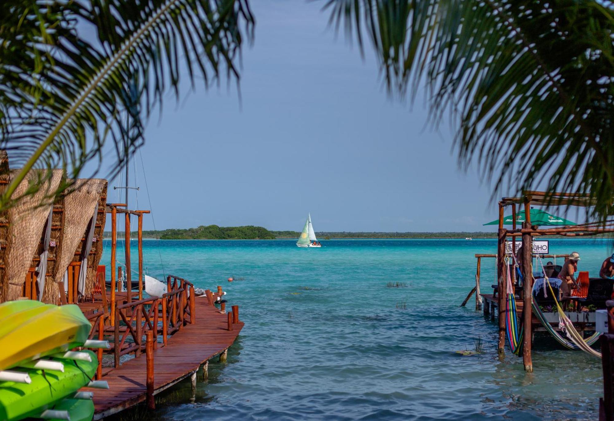 El Buho Lagoon Бакалар Екстериор снимка